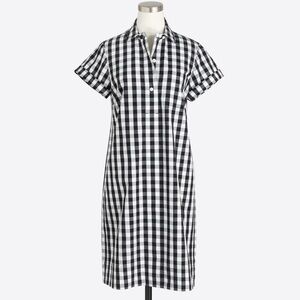 JCrew black and white check. Great for summer with sandals or boots for Fall